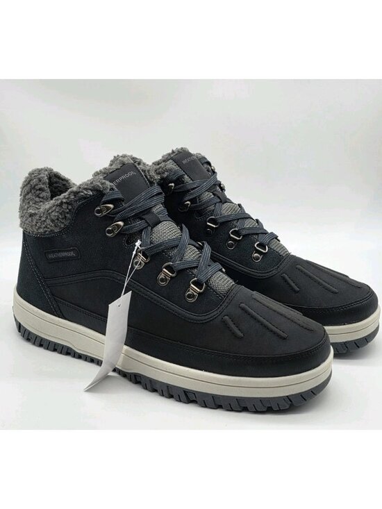 Weatherproof Mens Landon Sneaker Boots Size 13 Gray Lined Suede Memory Foam Shoe main image 8